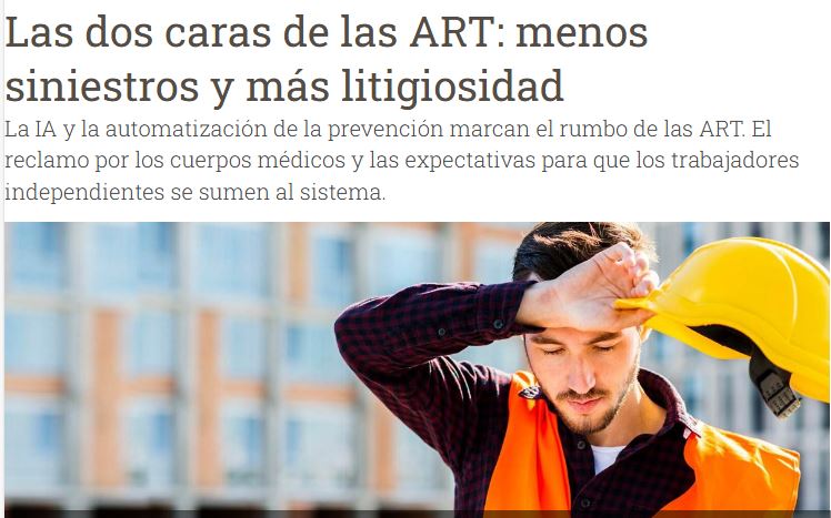 Las dos caras de las ART: menos siniestros y más litigiosidad