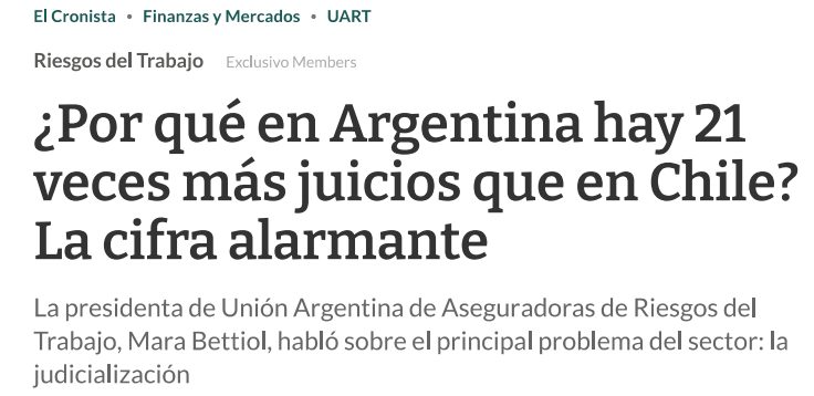 ¿ Por qué en Argentina hay 21 veces más juicios que en Chile? La cifra alarmante